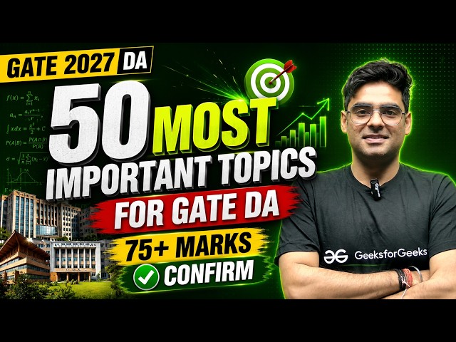 Most Important Topics for GATE 2027 DA | Complete Roadmap🔥| High Scoring Topics 🚀