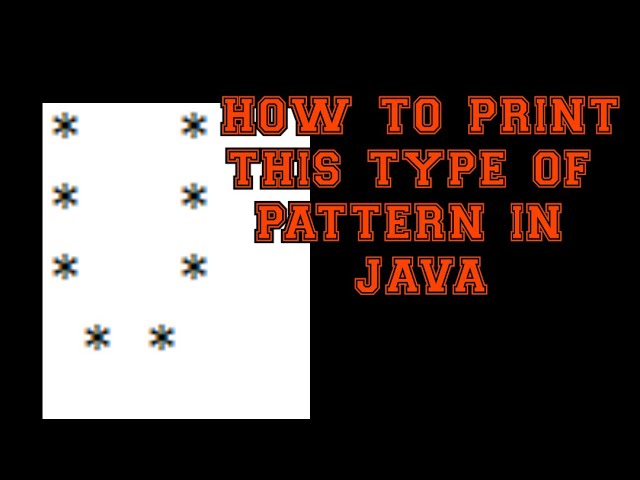 How To Print Alphabet U Pattern In Java