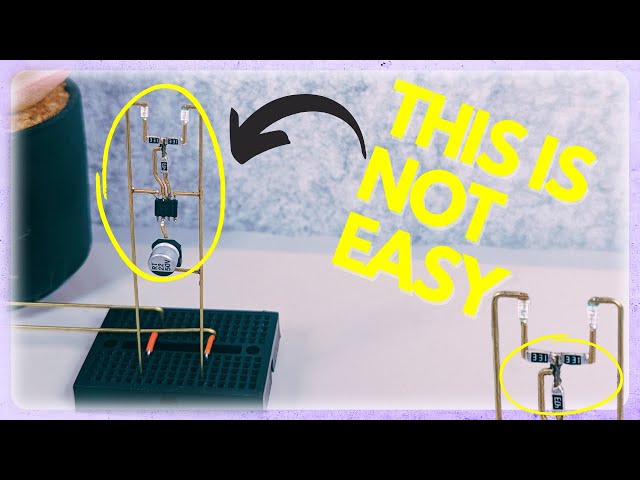 I BUILT A CRAZY DIFFICULT POLICE STYLE 555 TIMER CIRCUIT SCULPTURE