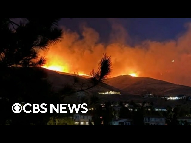 Inferno bears down on Reno, Nevada, displacing thousands