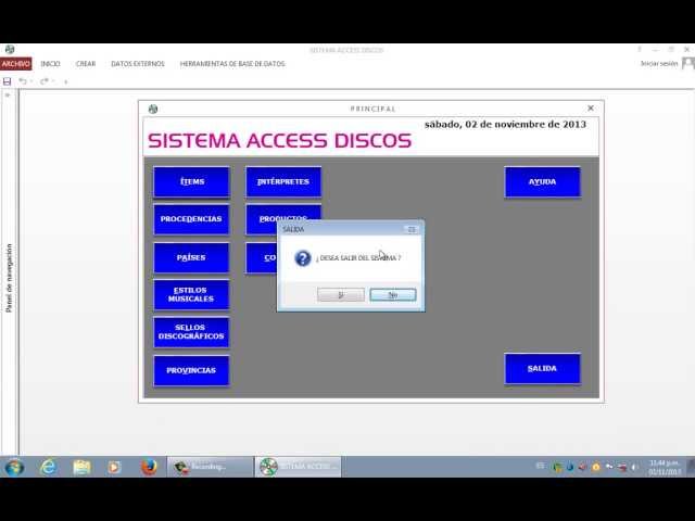 VIDEO 46 - SALIDA (código Visual Basic)