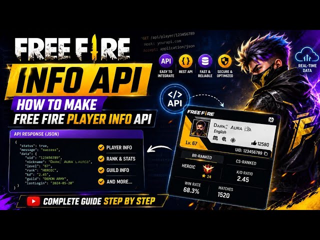 How To Make Free Fire Player Info API | Complete REST API Tutorial 2026||OB54