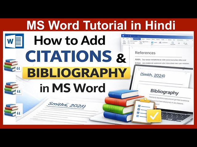 How to Add Citations and Bibliography in MS Word | Complete Tutorial
