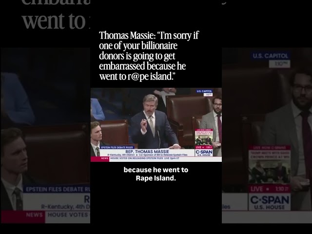 Massie Says What Congress Won’t 😳 #EpsteinFiles #Politics #Shorts