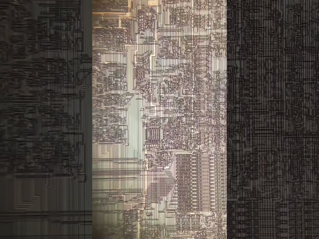 inside CPU chip. #cpu #chip #microprocessor #microcontroller #allaboutelectronics #microscope