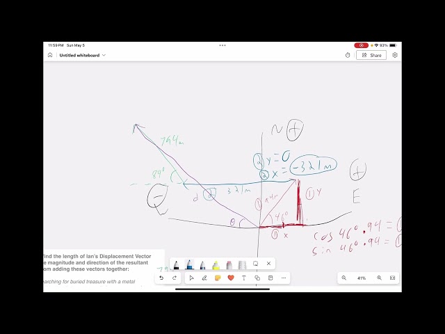 CCP Physics Pre Lecture Chapter 3a, Video 6 - Final Vector Problem