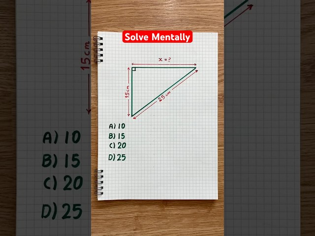 Find x. Drop your Answer in the Comments… #math #satmath #mathhacks