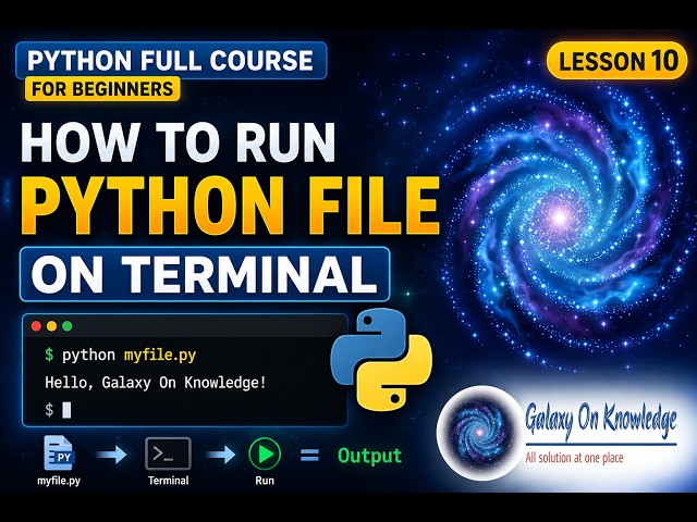 How to Run Python File on Terminal (Python Full Course for Beginners Lesson 10)