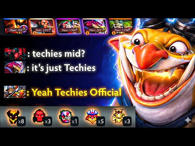 High Rank players always think They can Counter my Techies