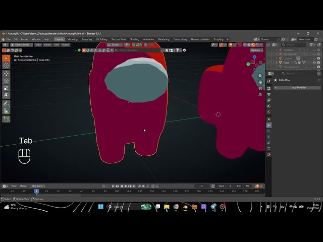 AmongUs modeling tutorial