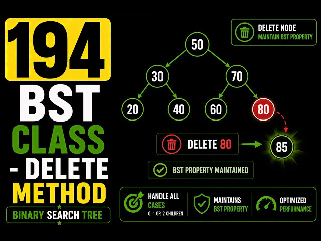 194 | BST Class - Delete Method
