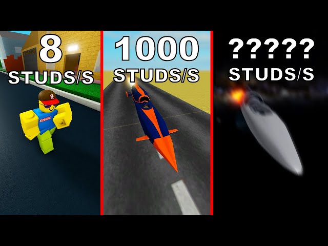 Roblox SPEED Comparison🏃‍➡️(Fastest thing in the games)