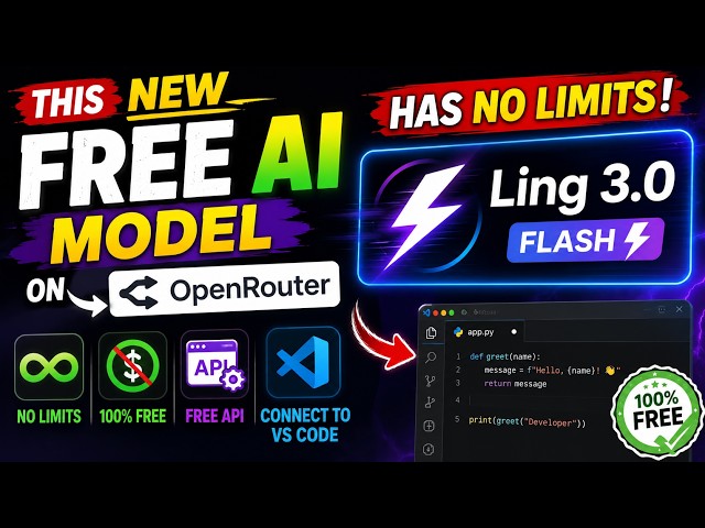 Get Ling 3.0 Flash FREE on OpenRouter | Connect to VS Code in Minutes