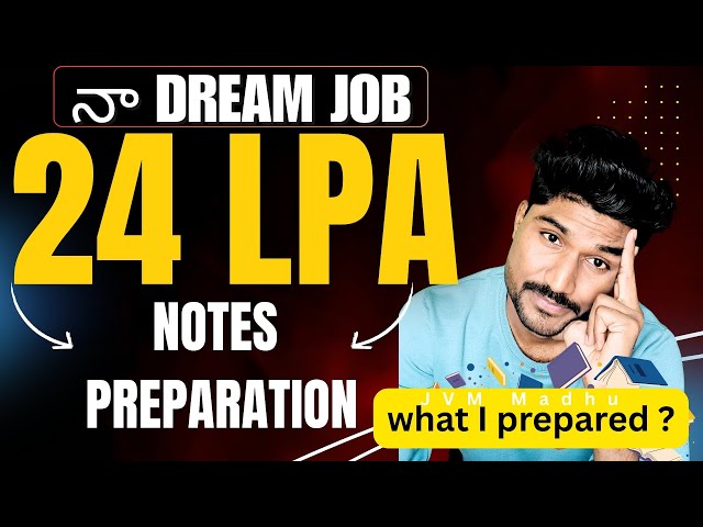 💻🚀24 LPA Job Notes Preparation | My Coding Notes, DSA, Front-End & Career Roadmap