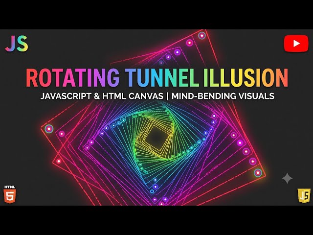 Rotating Tunnel Illusion Using Html Css Js | @webdesign12_04 | #coding #webdesign 