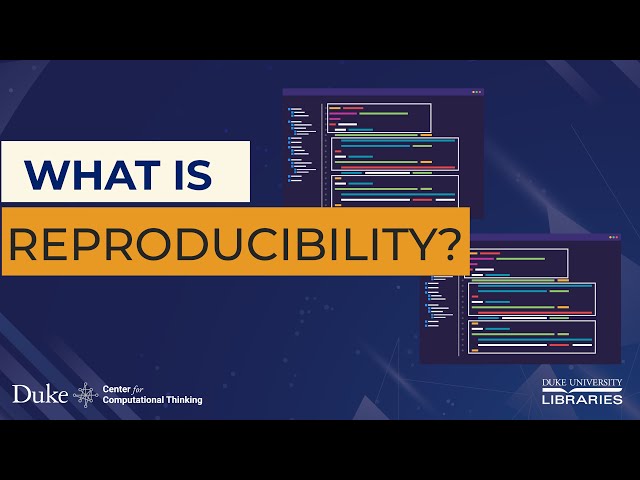 What is Reproducibility?