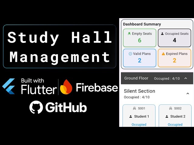 Study Hall Management App | Flutter + Offline-First Demo