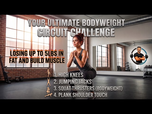 30-Day Bodyweight Circuit: Burn Fat & Build Muscle Fast #FitnessChallenge #HomeWorkout