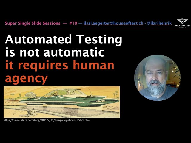 Super Single Slide Sessions #10 - On Test Automation