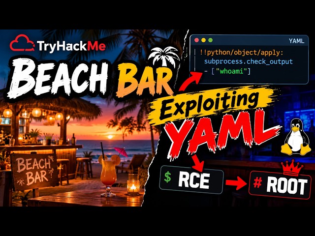 TryHackMe Free Room | Beach Bar Walkthrough | Exploiting Python YAML
