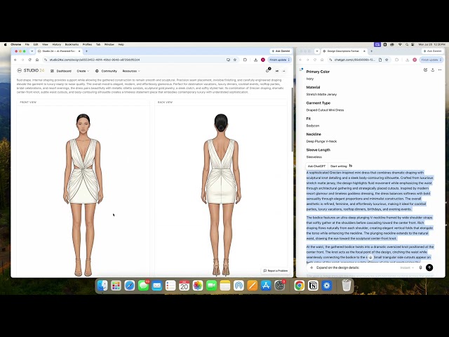 Sketch Studio Tutorial, Generate Sketches and Tech Packs
