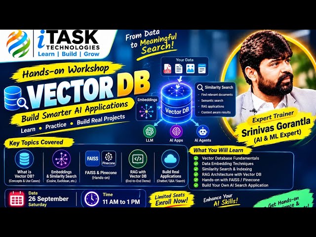 Vector DB Hands-on Workshop | Build AI Search Apps with RAG, FAISS & Pinecone