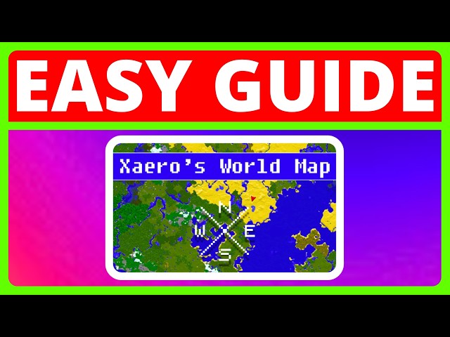 How To Download And Install Xaero's World Map For Minecraft Java | Minecraft Minimap Mod