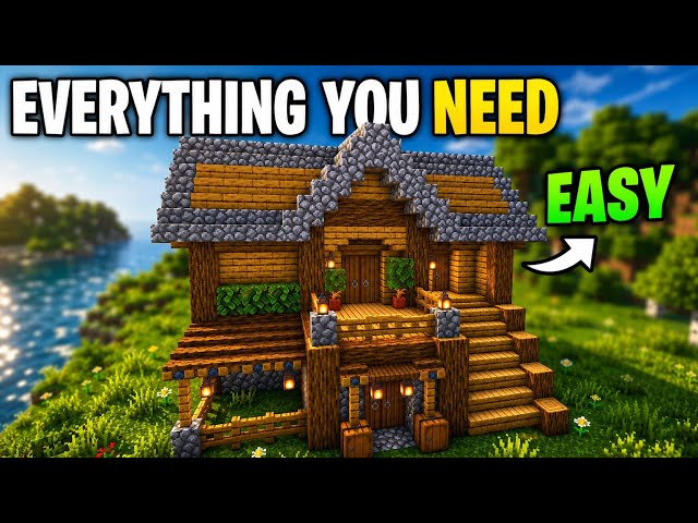 The BEST Minecraft Starter House Tutorial! 🏠