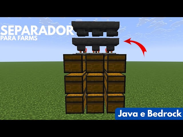 Como Fazer um Separador de Itens para Farms no Minecraft