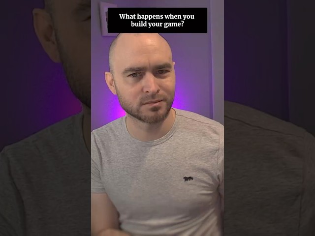 What happens to your code when you build your game?