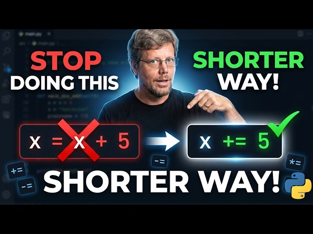 Assignment operators in Python (  Shorter way !! )