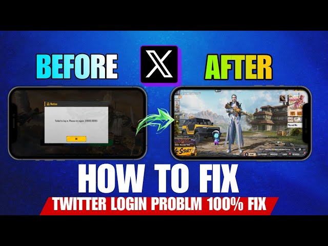 ✅ BGMI TWITTER LOGIN PROBLEM FIX 100% || Failed to login Please Try Again 9999,9999 Fix
