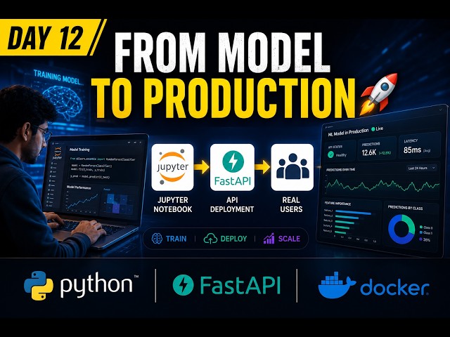 Day 12: Deploy Machine Learning Model Using FastAPI | From Notebook to Production 🚀