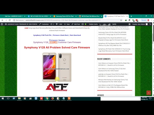 How To Flash Symphony V128 Frp Reset Nv Error Fix Hang Logo Dead Recovery Care Firmware