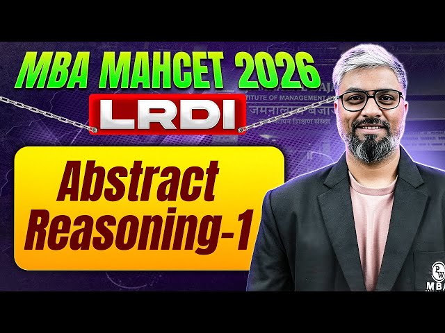 Abstract Reasoning MBA CET | MBA CET 2026 Preparation | Abstract Reasoning - 1 | MBA Wallah