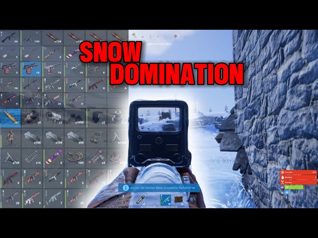 I DOMINATED THE SNOW AS A SOLO ON WIPEDAY! - Rust Console Edition