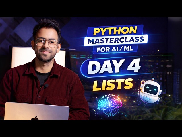 Python for AI/ML Day 4: Lists in Python | Everything You Need to Know