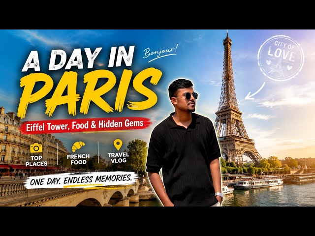 Paris Travel Vlog | A Day Trip to the France 🇫🇷  Eiffel Tower | Paris Church | Louvre Museum | 🇪🇺