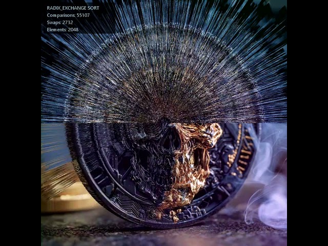 radix exchange sort visualization