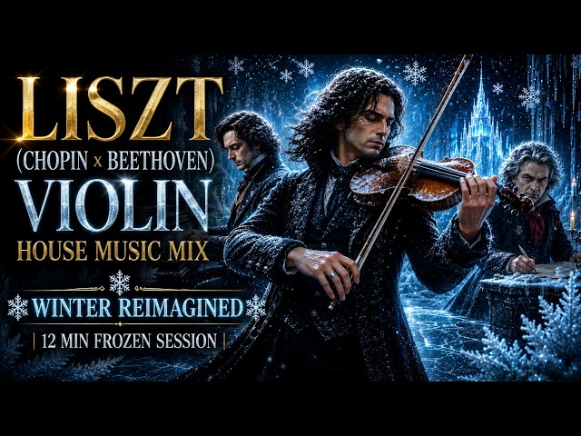 Liszt (Chopin x Beethoven) Violin House Music Mix – Winter Reimagined | 12 Min Frozen Session