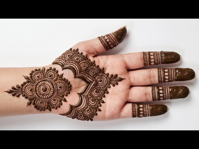 Very easy mehndi design | simple stylish mehndi design | mehndi design front hand | mehandi | mehndi
