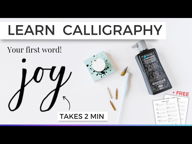 How to Learn Calligraphy for Beginners With A Normal Pen: TUTORIAL #calligraphy #learncalligraphy