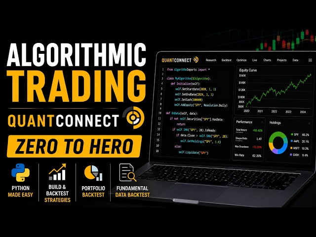 QuantConnect Full Tutorial 2026 - Worlds Best Algorithmic Trading Engine & Platform