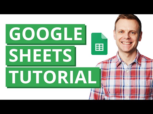Google Sheets Tutorial for Beginners – Step-by-Step (2026)