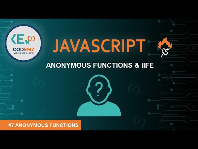 Anonymous Functions & IIFE (Immediately Invoked Functions)