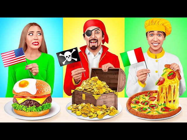 Reto De Cocina Yo vs Abuela | Alimentos De Diferentes Países de Multi DO Challenge