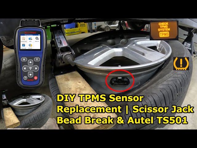 DIY TPMS Sensor Replacement - Scissor Jack Bead Break Method & Programming w/ Autel TS501 Pro