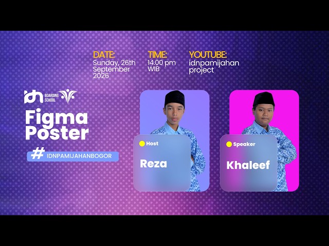 Weekend Tech Talk | Reza & Khaleef | Figma Poster