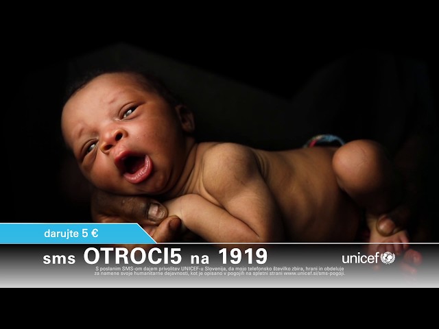 Novorojenčki potrebujejo vašo pomoč | SMS OTROCI5 na 1919