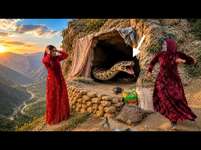 A terrifying attack by a giant snake; what became of the homeless, nomadic widow's family?